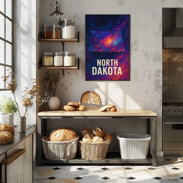 North Dakota Cosmic Landscape Poster
