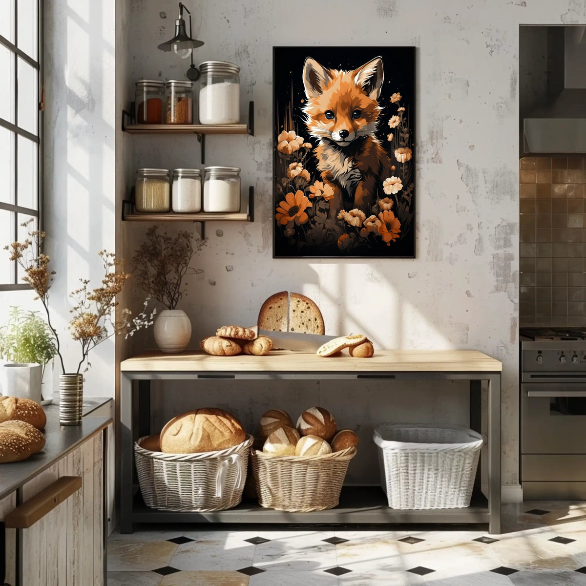 Enchanted Fox in Bloom