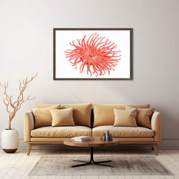 Vibrant Sea Anemone Modern Art Poster Print