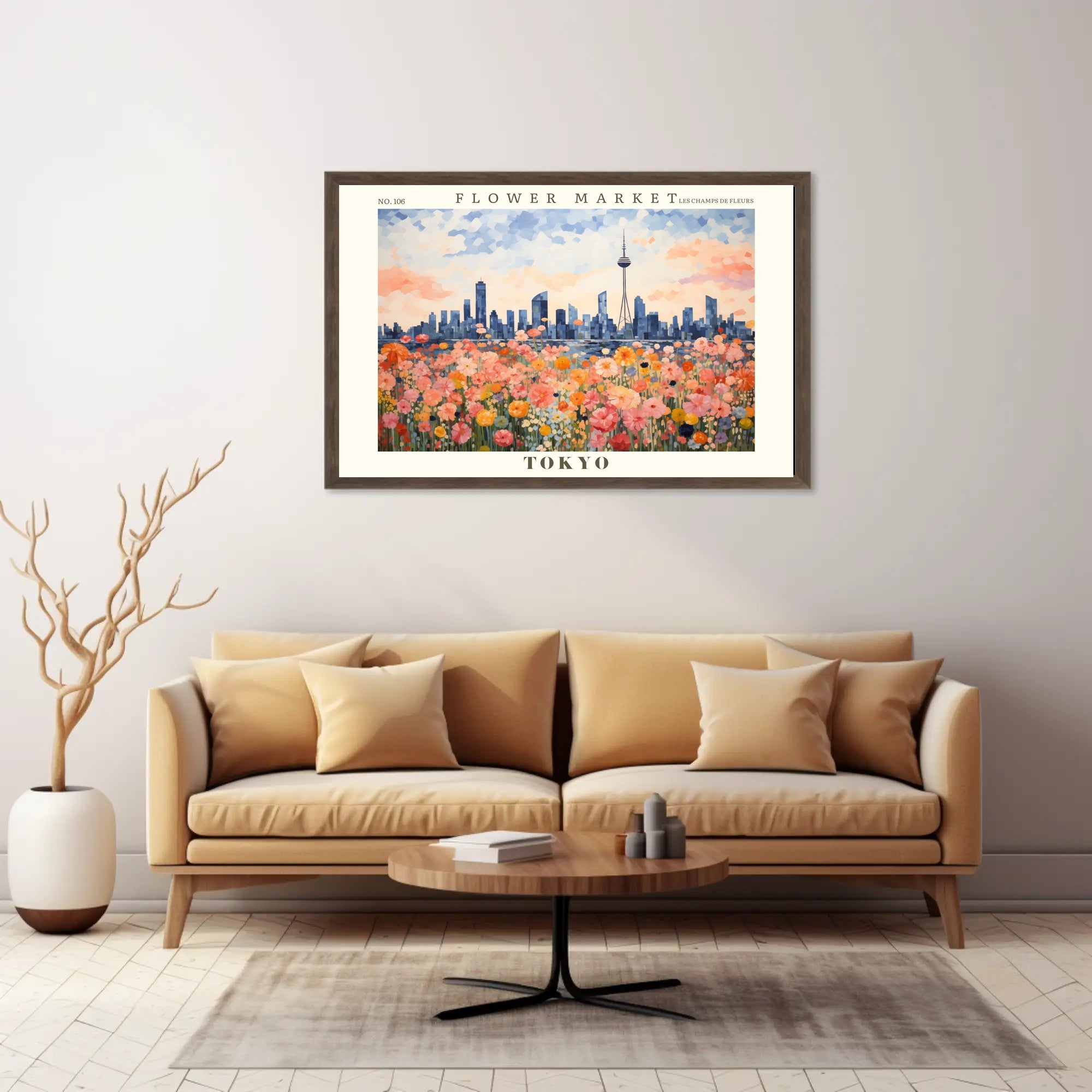Flower Market in Tokyo: Urban or Cityscape Poster