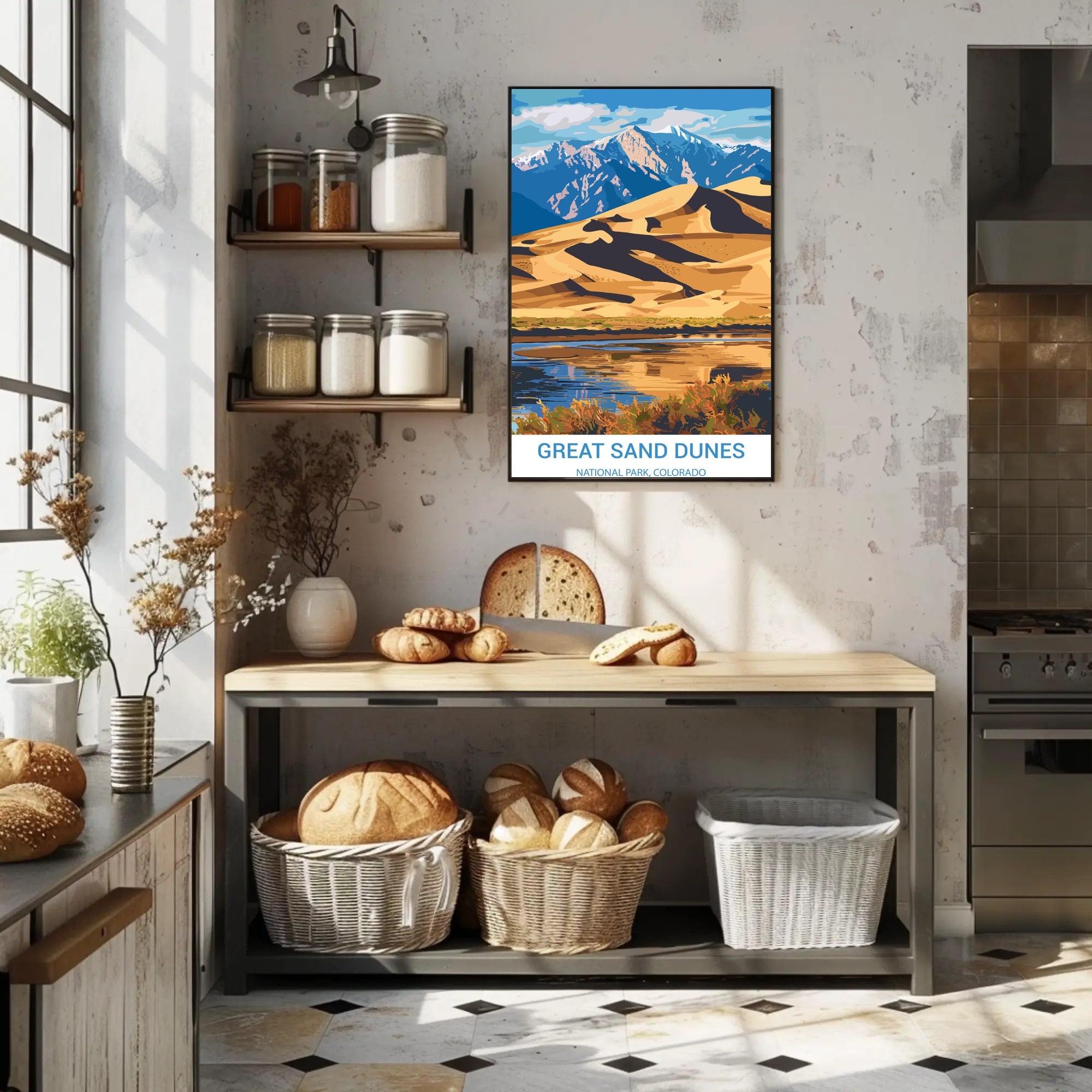 Great Sand Dunes National Park Scenic National Park Poster