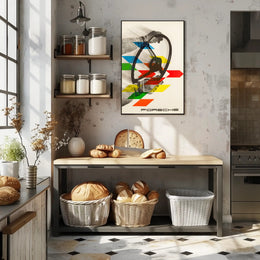 Porsche Steering Wheel Art Poster
