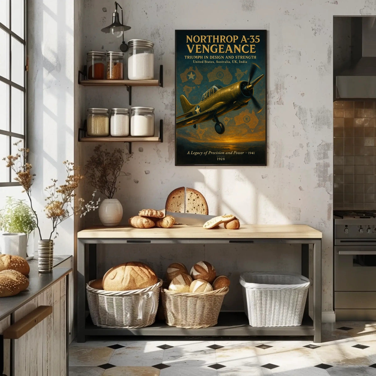 Northrop A-35 Vengeance WWII Aviation Poster Art