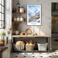 Serene Winter in Zermatt Poster PosterGoat