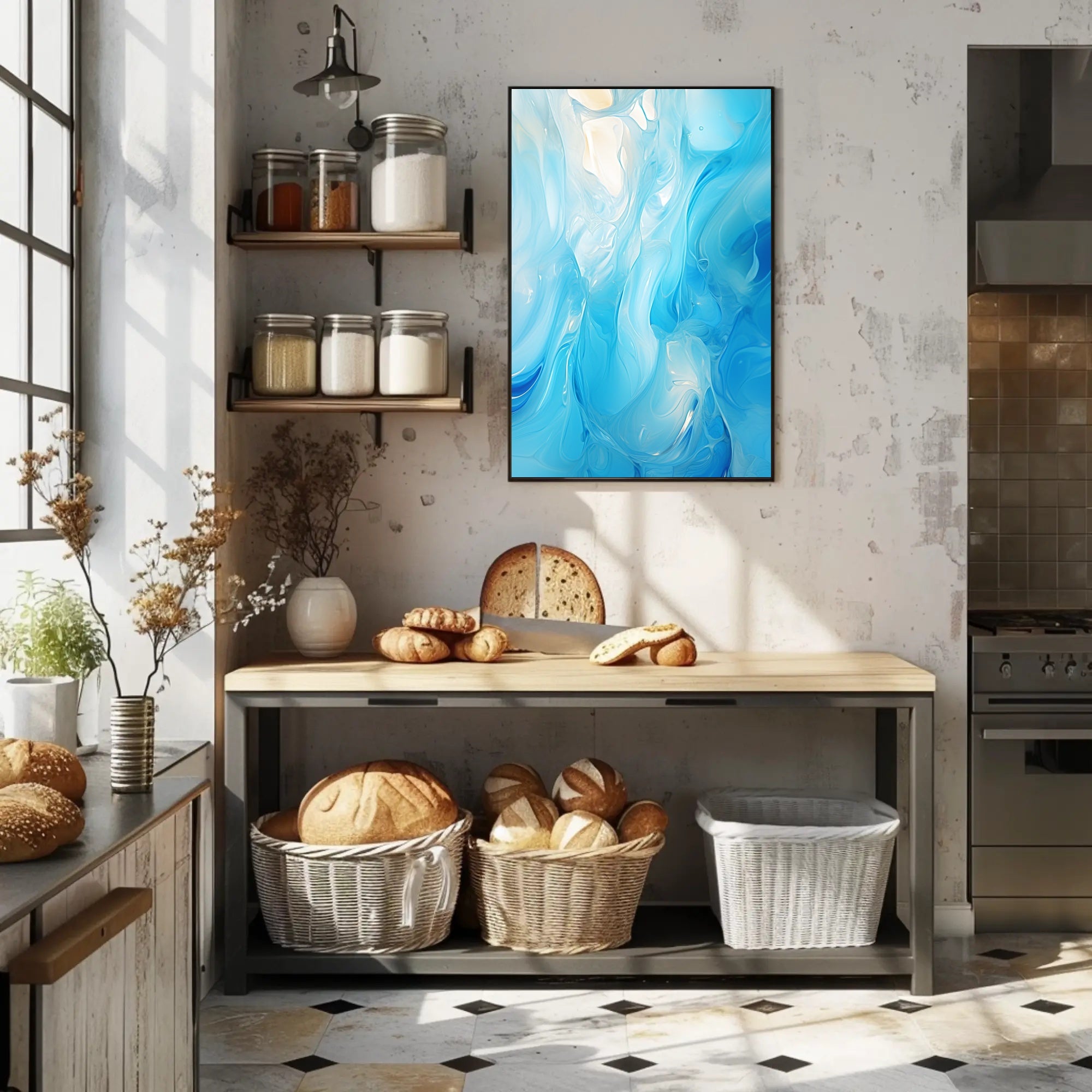 Oceanic Whirl Poster