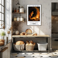 William Morris Fox and Fire Cultural Heritage Poster