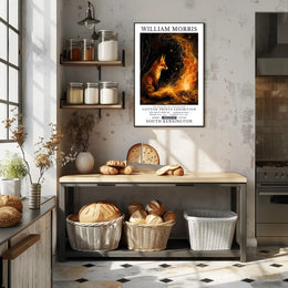William Morris Fox and Fire Cultural Heritage Poster