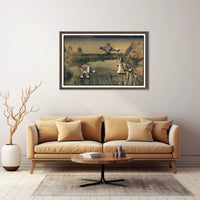 Mechanized Wildlife in Nature Poster