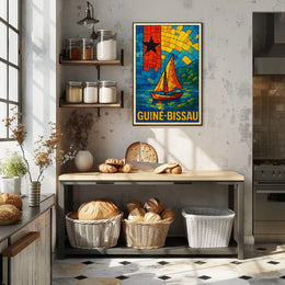 Guinea-Bissau Mosaic Art Poster