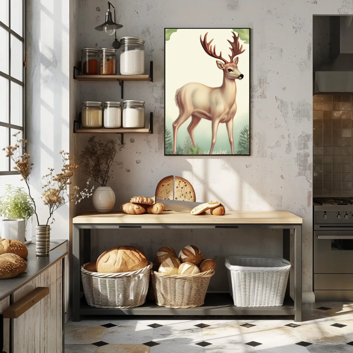 Majestic Deer In The Wild Poster