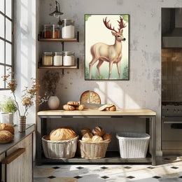Majestic Deer In The Wild Poster