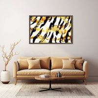 Abstract Gold and Black Art Poster