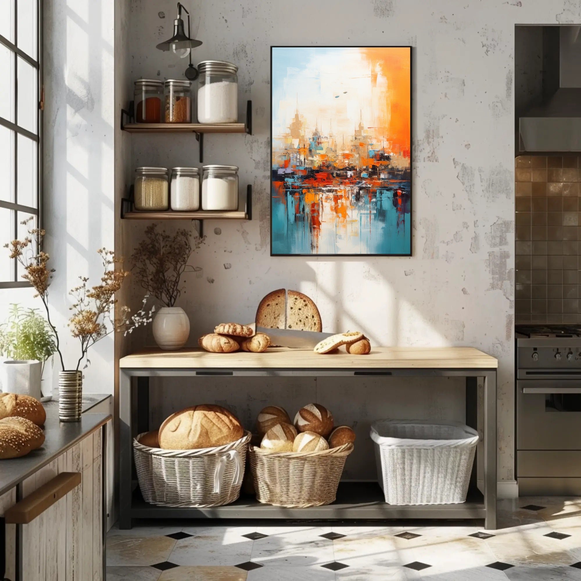 Abstract Cityscape Abstract Poster