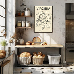 Virginia Nature Illustration Poster