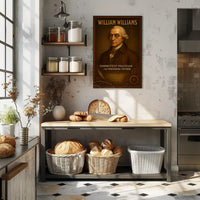 William Williams Vintage Historical Presidential Poster