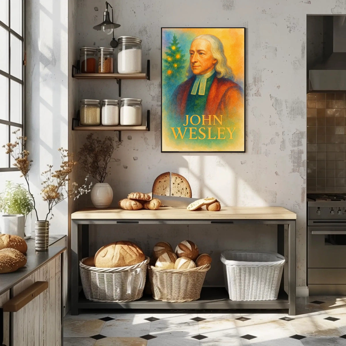 John Wesley Religious Portrait Poster - Historical or Presidential Poster