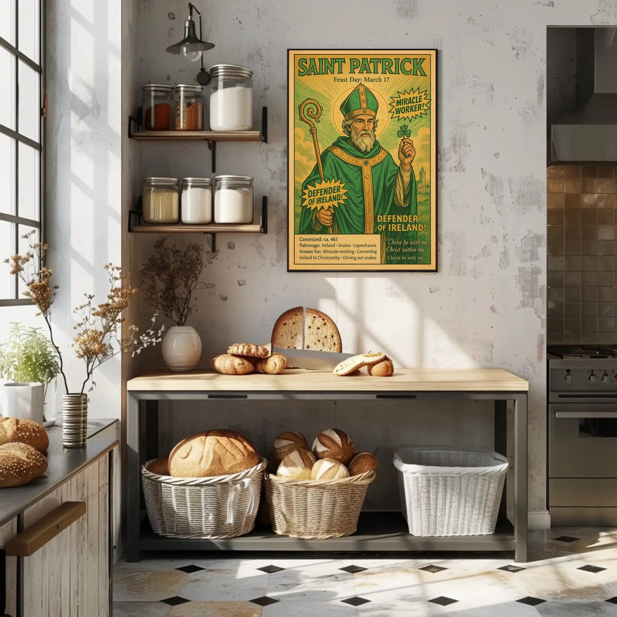 Saint Patrick – Defender of Ireland Poster PosterGoat