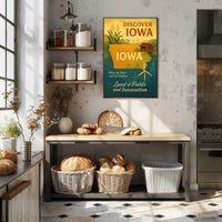 Iowa's Heartfelt Harmony: Nostalgic Travel Poster