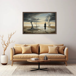 Surreal Solitude in Desert Dystopia Abstract or Artistic Poster