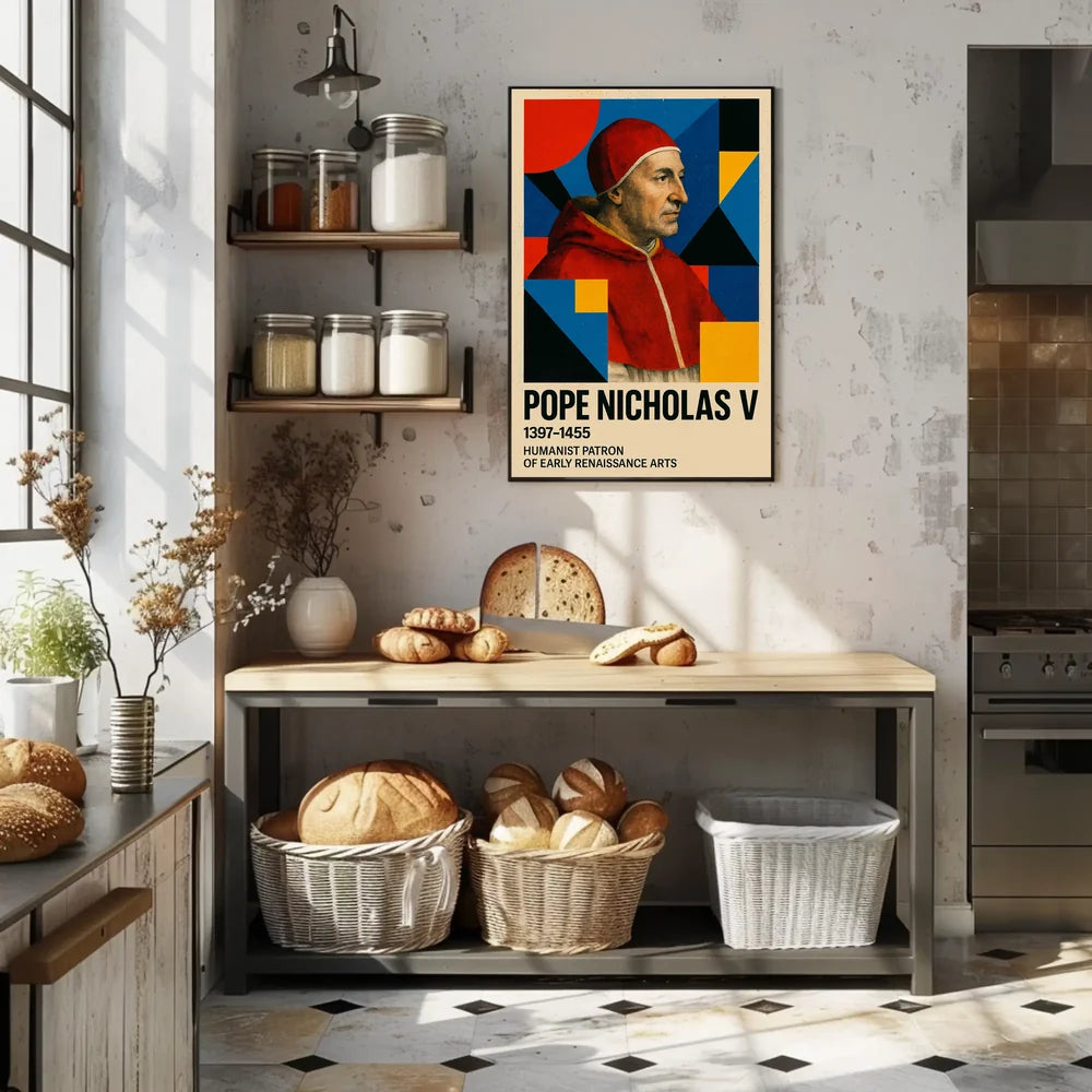 Pope Nicholas V Renaissance Humanism Art Poster