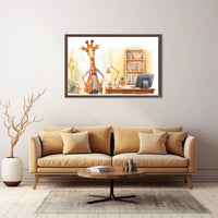 The Giraffe Librarian Poster