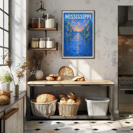 Mississippi River Serenity Poster