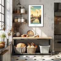 Berlin Skyline Poster PosterGoat