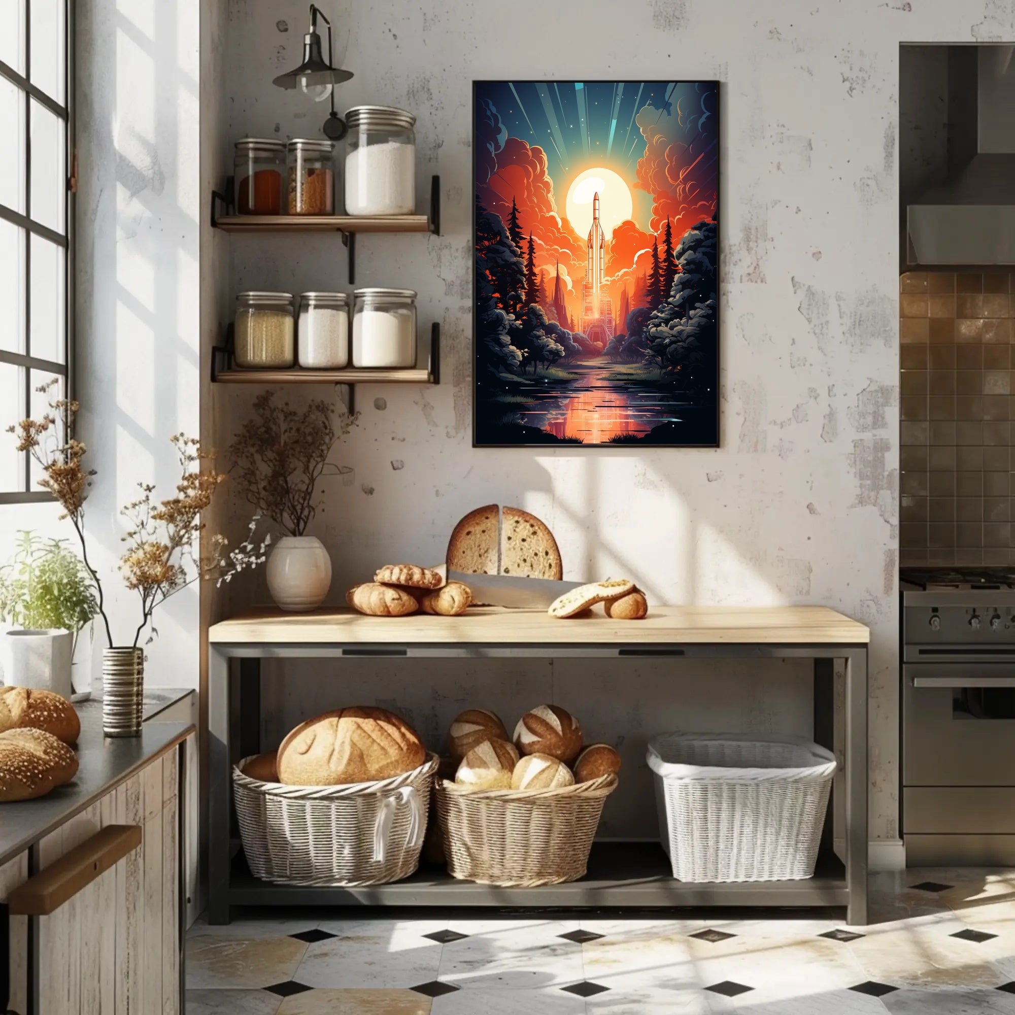 Celestial Launch Poster