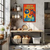 South Carolina A Vibrant Tribute Poster PosterGoat