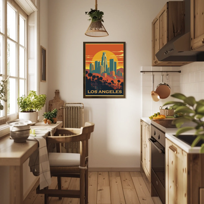 Los Angeles Vintage Travel Poster