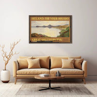 Ireland Killiney Bay Vintage Art Poster PosterGoat