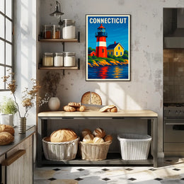 Connecticut Lighthouse Poster