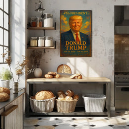 Donald Trump Visionary Painterly Hue Collector Poster