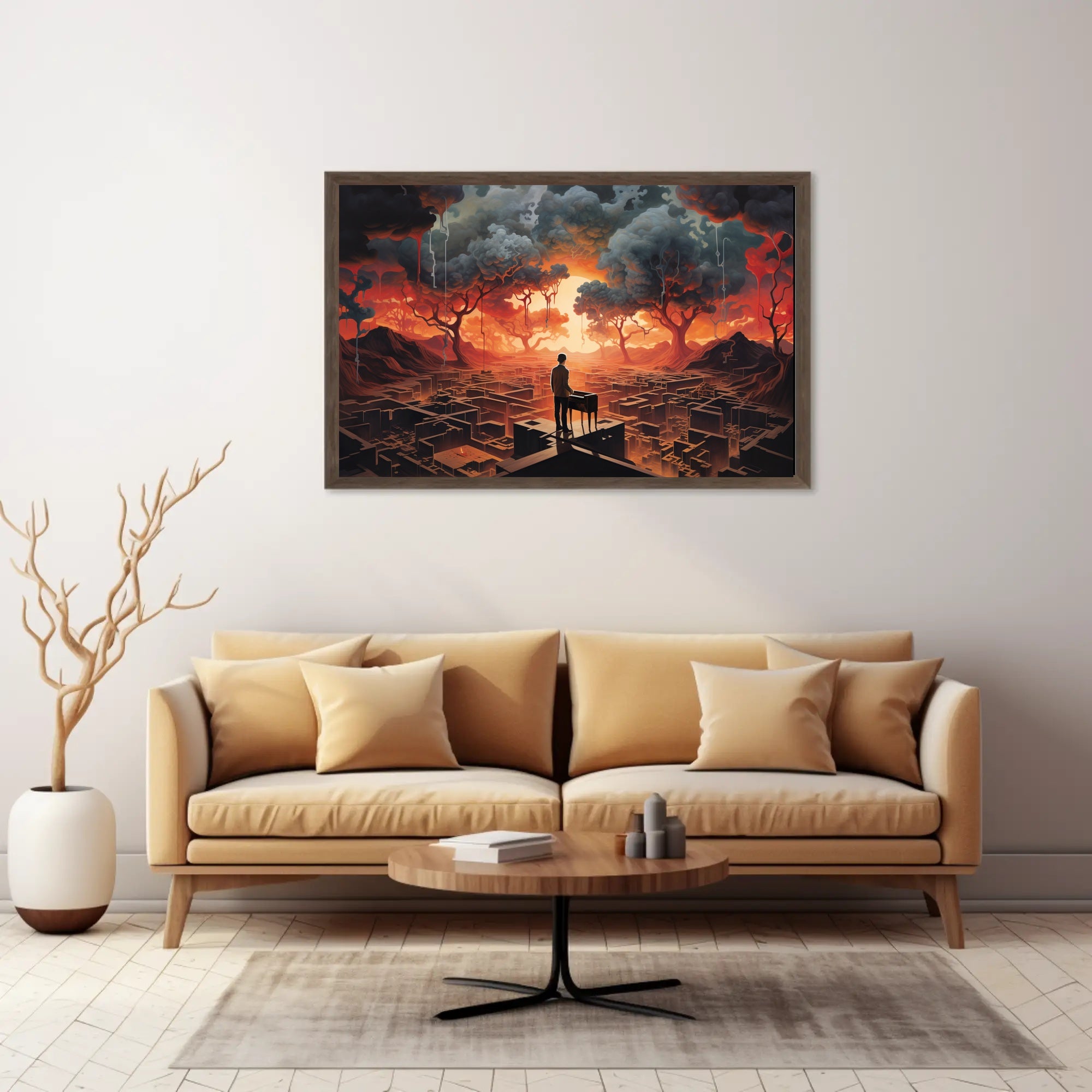Dreamlike Surreal Landscape in Abstract or Artistic Poster