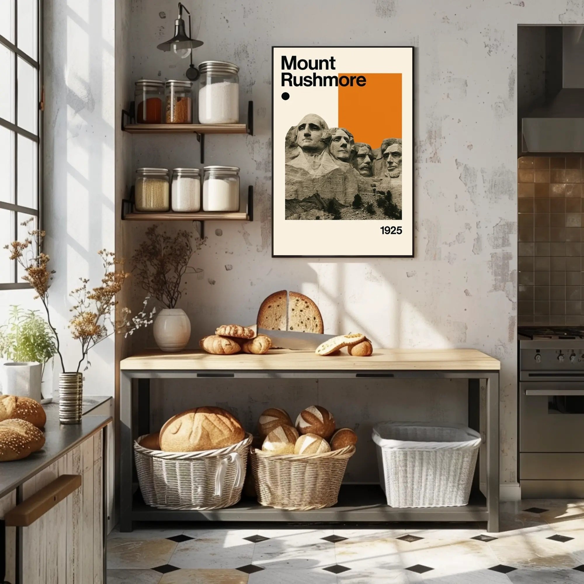 Mount Rushmore Landmark Art Print: Historical or Presidential Poster