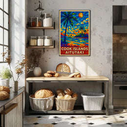 Cook Islands Aitutaki Paradise Poster