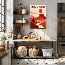 New Mexico Desert Landscape Poster