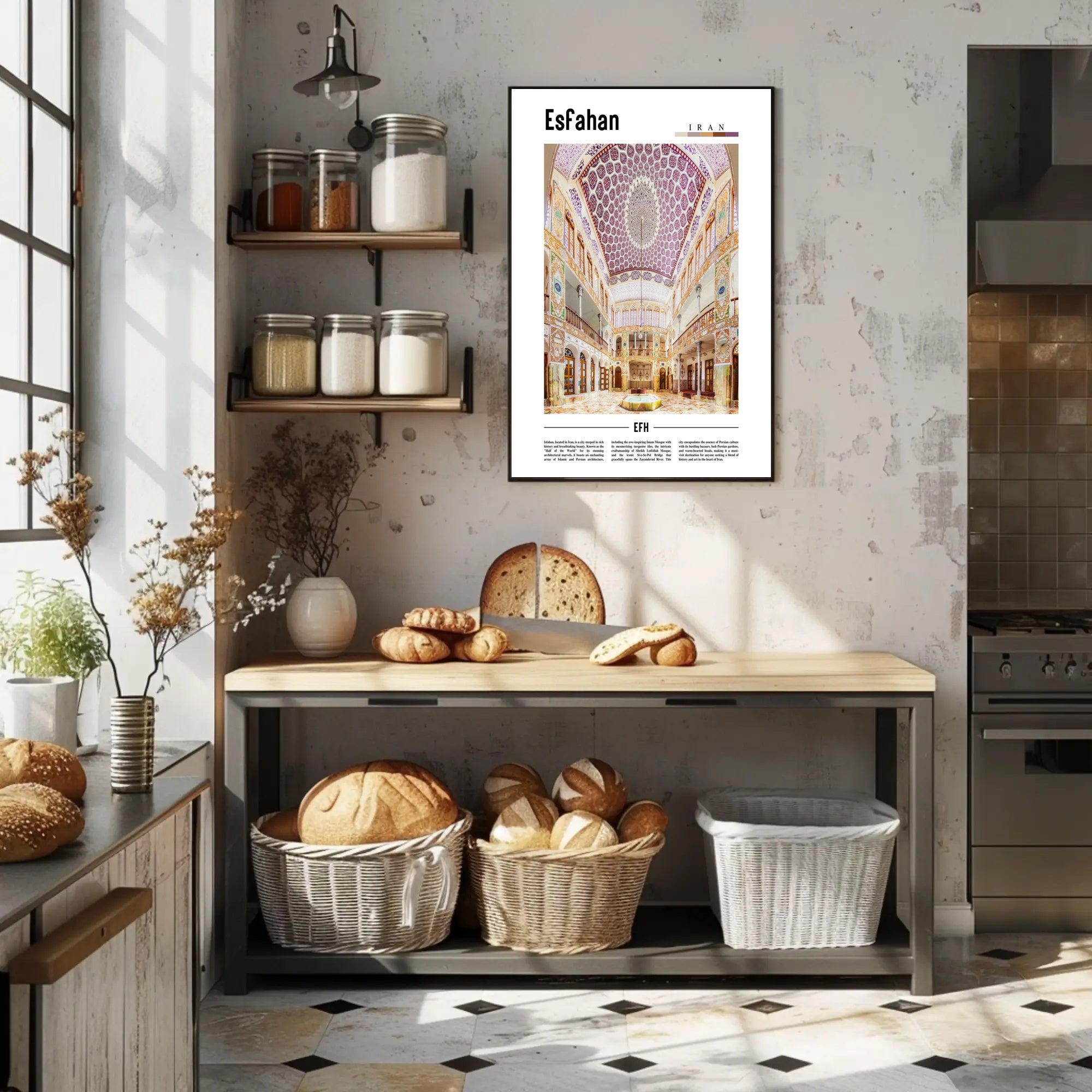 Esfahan Persian Architecture Wonders Cultural or Heritage Poster PosterGoat