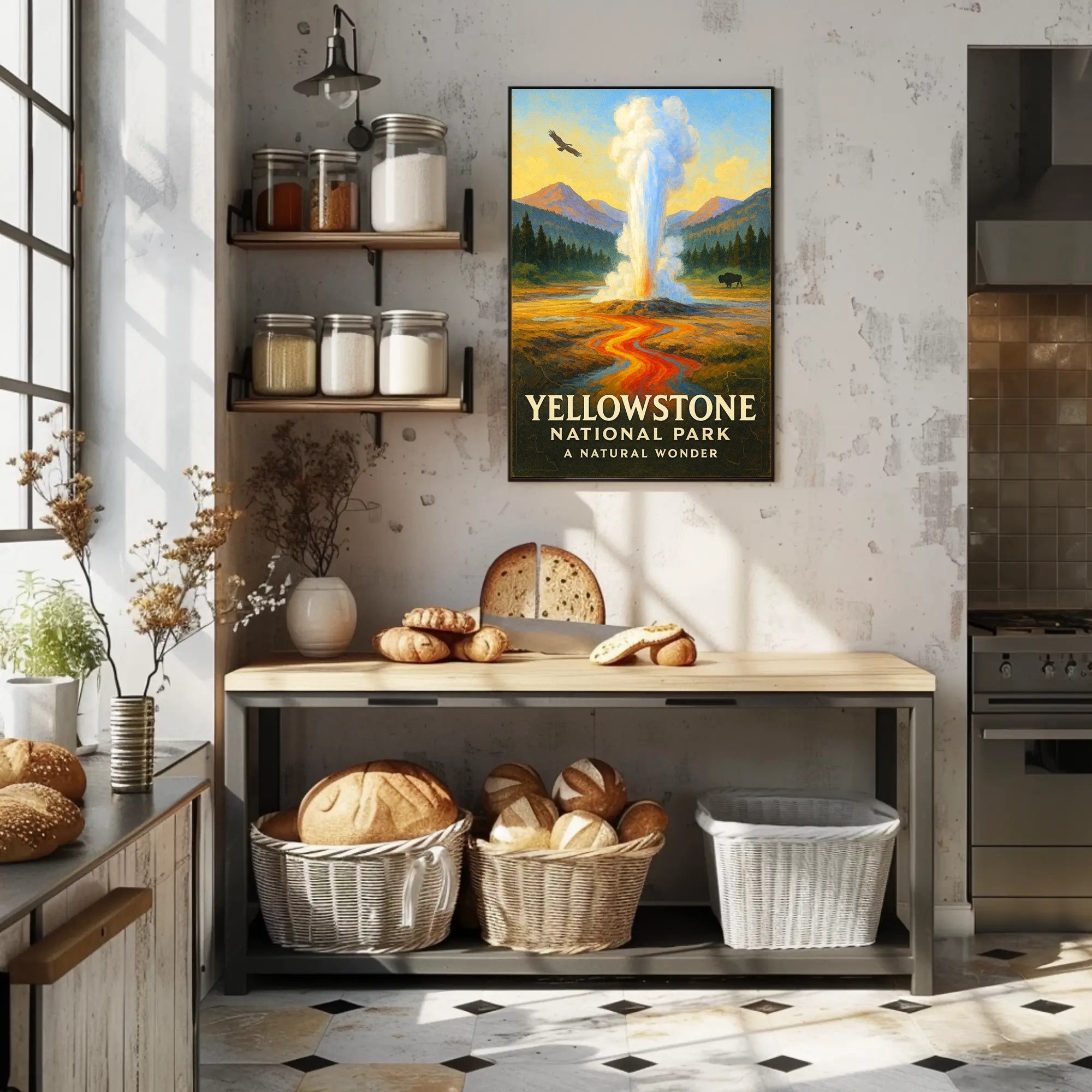 Yellowstone National Park A Natural Wonder Poster PosterGoat