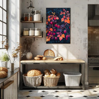 Raspberry Branches Illustration: Abstract or Artistic Poster