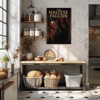 The Maltese Falcon Classic Noir Movie Pop Culture Poster