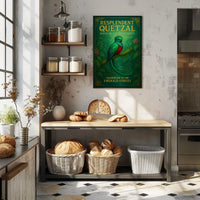 Resplendent Quetzal Guardian of the Emerald Forest Poster