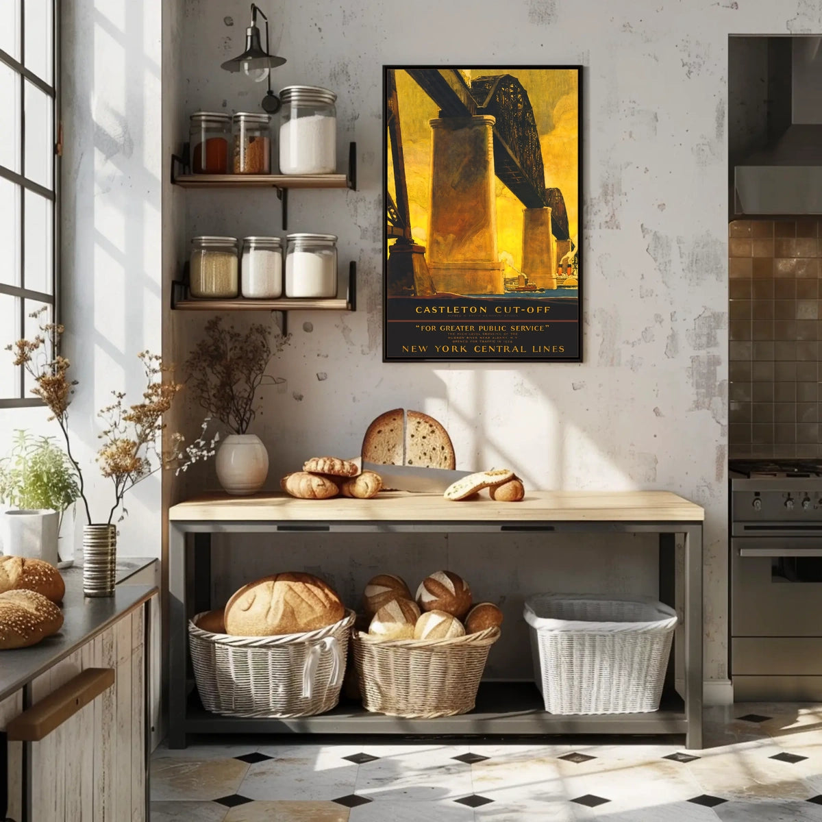 Alfred H. Smith Memorial Bridge Vintage Poster