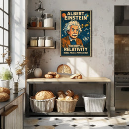 Albert Einstein Theory Of Relativity Poster