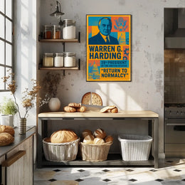 Warren G. Harding 29th President Poster