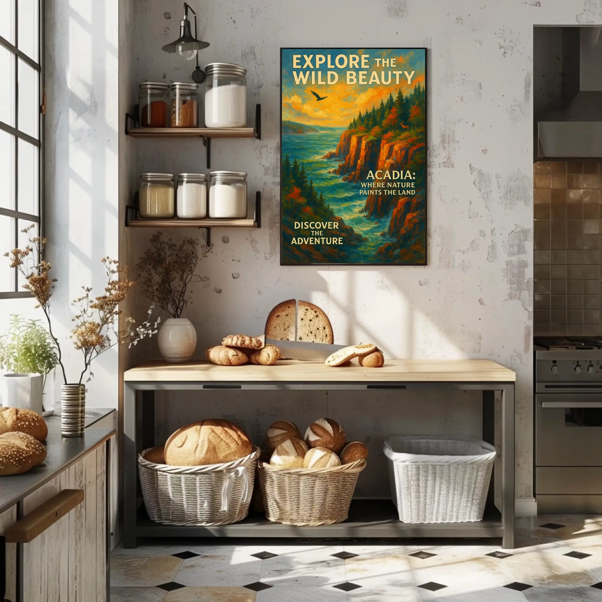 Explore the Wild Beauty of Acadia Poster PosterGoat
