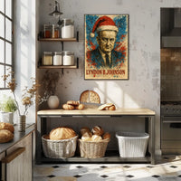 Lyndon B. Johnson 36th President of the United States Christmas SeriesPoster