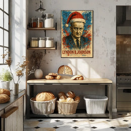 Lyndon B. Johnson 36th President of the United States Christmas SeriesPoster