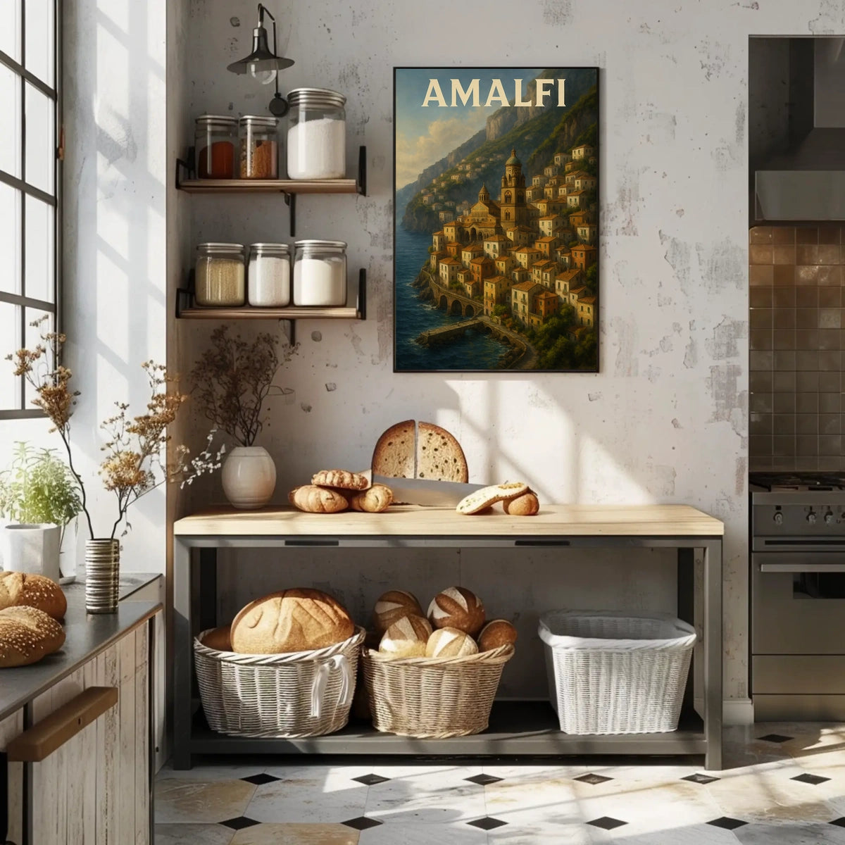 Amalfi Coast Charm Poster