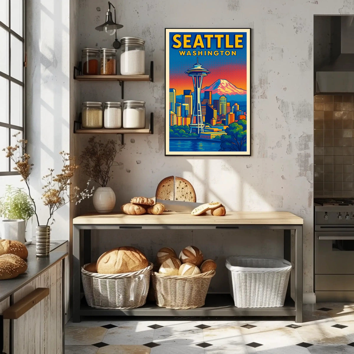 Seattle Skyline Poster